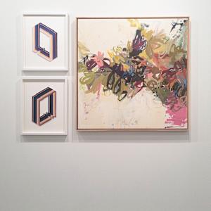 The Sound of the Morning Song by Crissy Arseneau  Image: Works by Crissy Arseneau and Andrea Soos. Parker Street Gallery, November 2025.