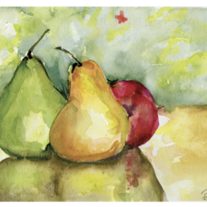 Christmas pears by Barbara Kops