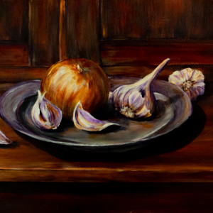 Onion and Garlic by Barbara Kops