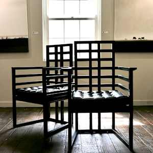 Pair of Josef Hoffman Armloffel Chairs by Josef Hoffman 