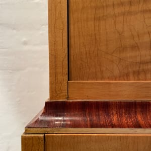 Original Art Deco Bar Unit with pull down front ca 1940  Image: Detail of Fruitwood