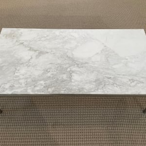 Vintage Marble and Chrome Low Table 
