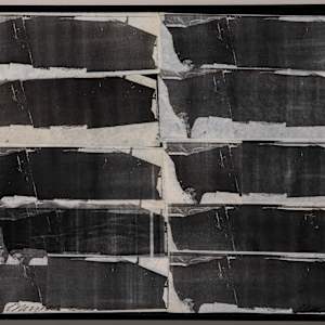 Black and White Collage On Panel by George B. Dunbar Estate