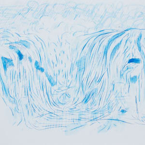 Blue Waterfall Study by Brian Frink