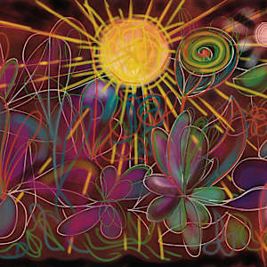 Dusk in the Garden by Brian Frink, Image 1.