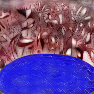 Garden by the Lake by Brian Frink, Image 1.