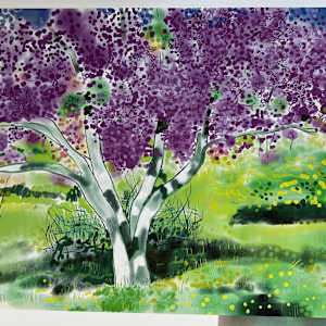 Crabapple Tree Blooming in the Poor Farm Orchard by Brian Frink