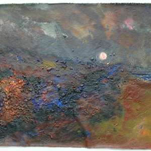 Mackerel Moon. West Bexington. Dorset. by Frances Hatch 