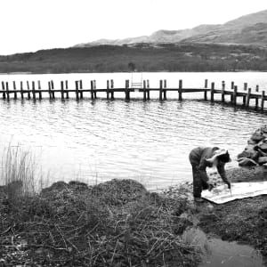 1. BY BRANTWOOD JETTY. Coniston Water, Cumbria. by Frances Hatch  Image: photograph by Ian Clegg
