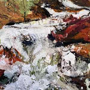 FOX WITH WHITE LADY, Coniston Water, Cumbria. by Frances Hatch 