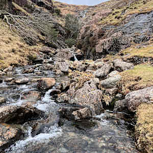COPPERMINES VALLEY FALLS, Coniston Water, Cumbria. by Frances Hatch 