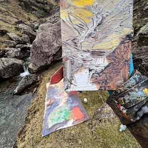 COPPERMINES VALLEY FALLS, Coniston Water, Cumbria. by Frances Hatch 