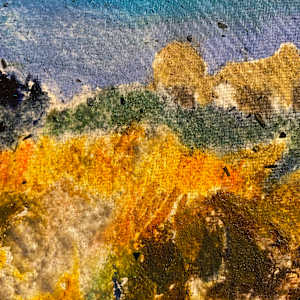 LAST OF THE SUN. Moon Already Risen. Sandsfoot Castle by Frances Hatch 