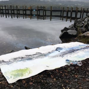 1. BY BRANTWOOD JETTY. Coniston Water, Cumbria. by Frances Hatch 
