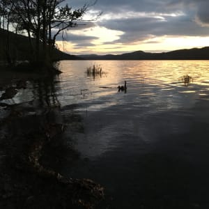 EVENING EDGE, CONISTON WATER by Frances Hatch 