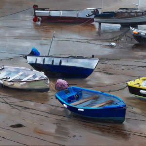 Mousehole, Low Tide by Paul Beckingham