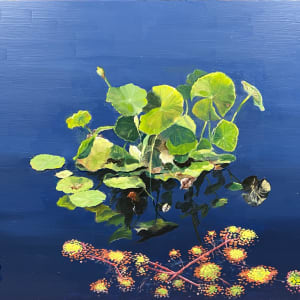 Lillies in a Garden Pond by Paul Beckingham