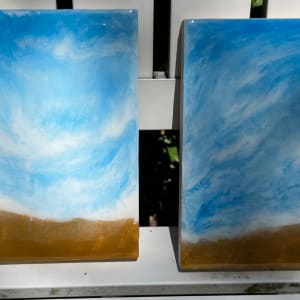 Unexpected Series - #8 by Kathie Collinson  Image: There are two seascape pieces. Here they are together.