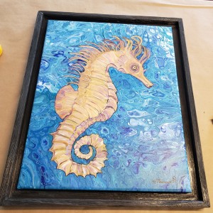 Seahorse pour by Heather Medrano 
