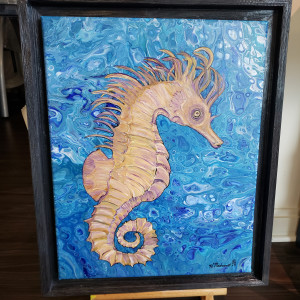 Seahorse pour by Heather Medrano