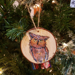Wood Slice Ornaments by Heather Medrano