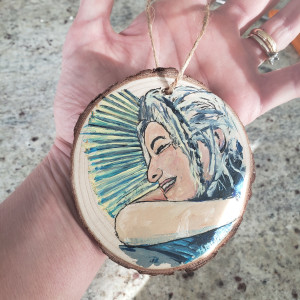 Wood Slice Ornaments by Heather Medrano 
