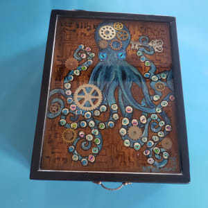 Steampunk Octopus trinket box by Heather Medrano 