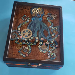 Steampunk Octopus trinket box by Heather Medrano