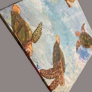 Green Turtle Bliss by Heather Medrano 