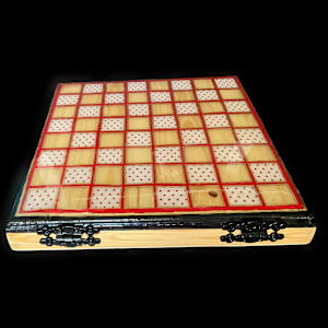 Alice in wonderland chess board set by Heather Medrano 