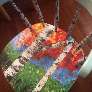 Birch tree single chair by Heather Medrano 