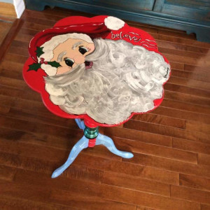 Christmas store Santa  table by Heather Medrano