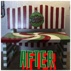 Christmas store naughty chair by Heather Medrano 