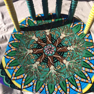 Lady tree Mandela single Antique Chair by Heather Medrano