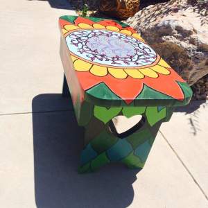 Flower step stool by Heather Medrano 