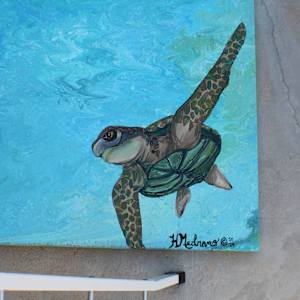 Green Turtle Bliss by Heather Medrano 