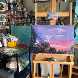 Breathe Backyard Sunsets by Heather Medrano 