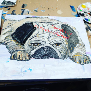 Pouty Pug by Heather Medrano