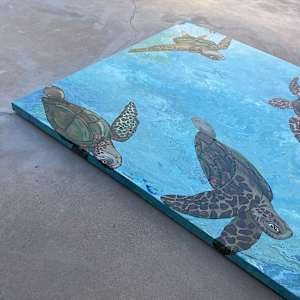 Green Turtle Bliss by Heather Medrano 