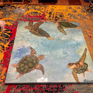 Green Turtle Bliss by Heather Medrano 