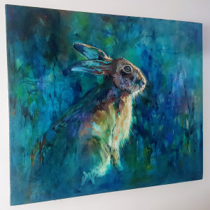 Moonlit Hare by Sue Gardner 