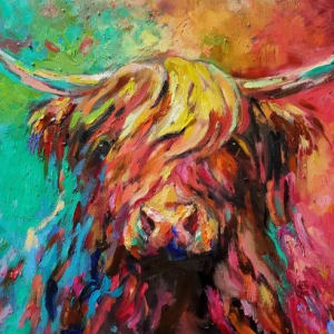 'Ben Nevis'  Highland Cow by Sue Gardner