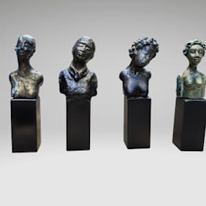 Four Women Small Sculpture Set (4) by Lucy Giboyeaux