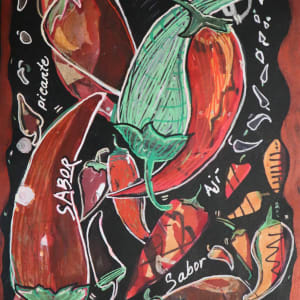 Sabroso Chili Peppers 1 by Lucy Giboyeaux, Image 1.