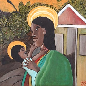Mother and Child, 1980 by MALLICA REYNOLDS KAPO