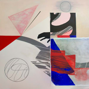 Abstract Interior (red triangle) by Pamela Staker