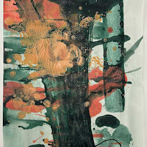 Abstract Nature (tree totem) by Pamela Staker