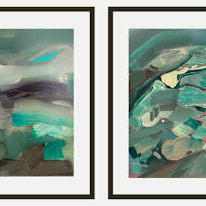Abstract Landscape (ocean 1) by Pamela Staker  Image: Ocean 1 and 9
