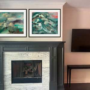 Abstract Landscape (ocean 1) by Pamela Staker  Image: Ocean 1 and 8 in elevation