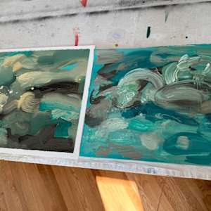 Abstract Landscape (ocean 1) by Pamela Staker  Image: Ocean 1 and 11